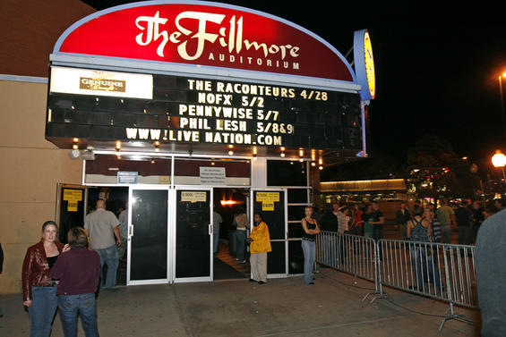 Fillmore Auditorium Seating Chart