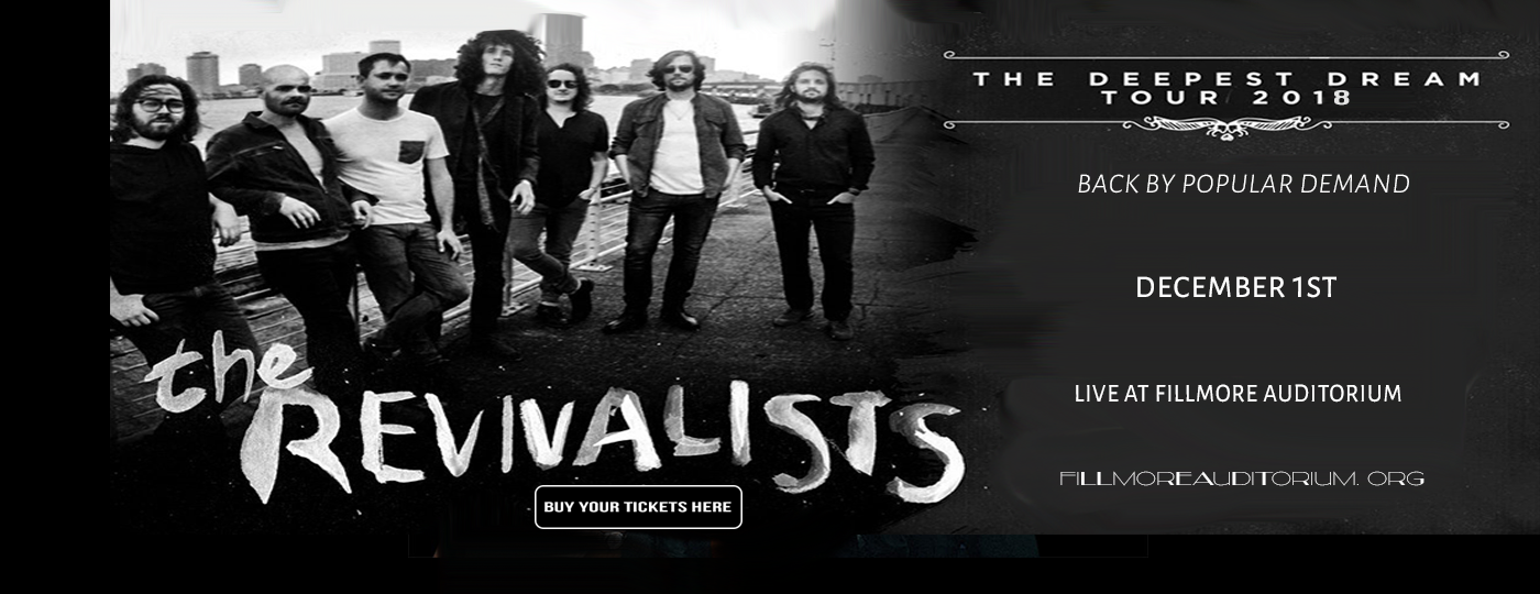 The Revivalists at Fillmore Auditorium tickets The Revivalists at Fillmore Auditorium