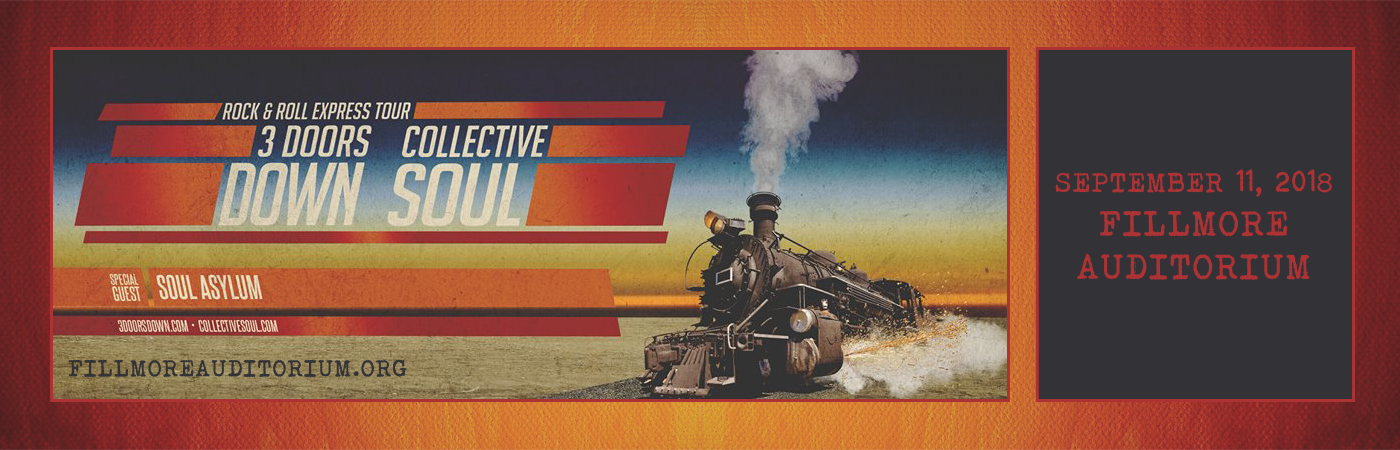 3 Doors Down & Collective Soul at Fillmore Auditorium tickets 3 Doors Down & Collective Soul at Fillmore Auditorium