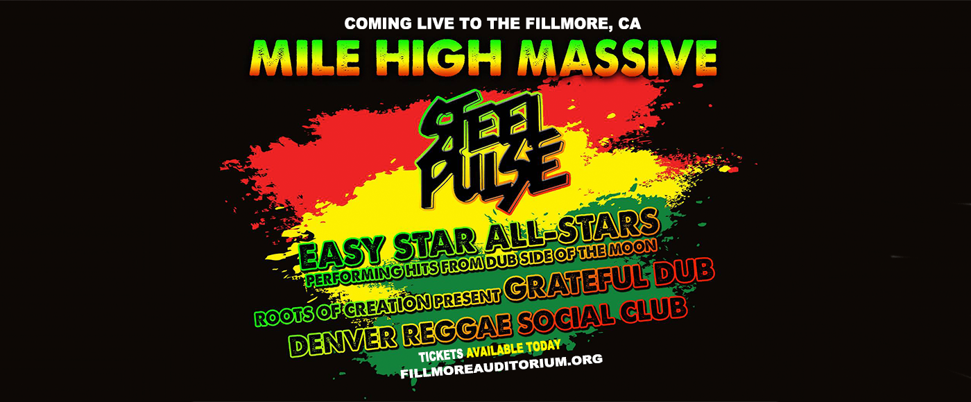 Steel Pulse, Easy Star All-Stars & Roots of Creation at Fillmore Auditorium tickets Steel Pulse, Easy Star All-Stars & Roots of Creation at Fillmore Auditorium