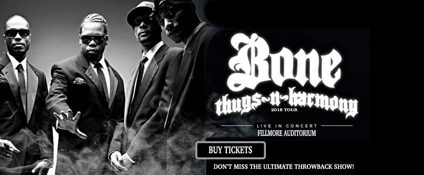 Bone Thugs N Harmony at Fillmore Auditorium tickets Bone Thugs N Harmony at Fillmore Auditorium