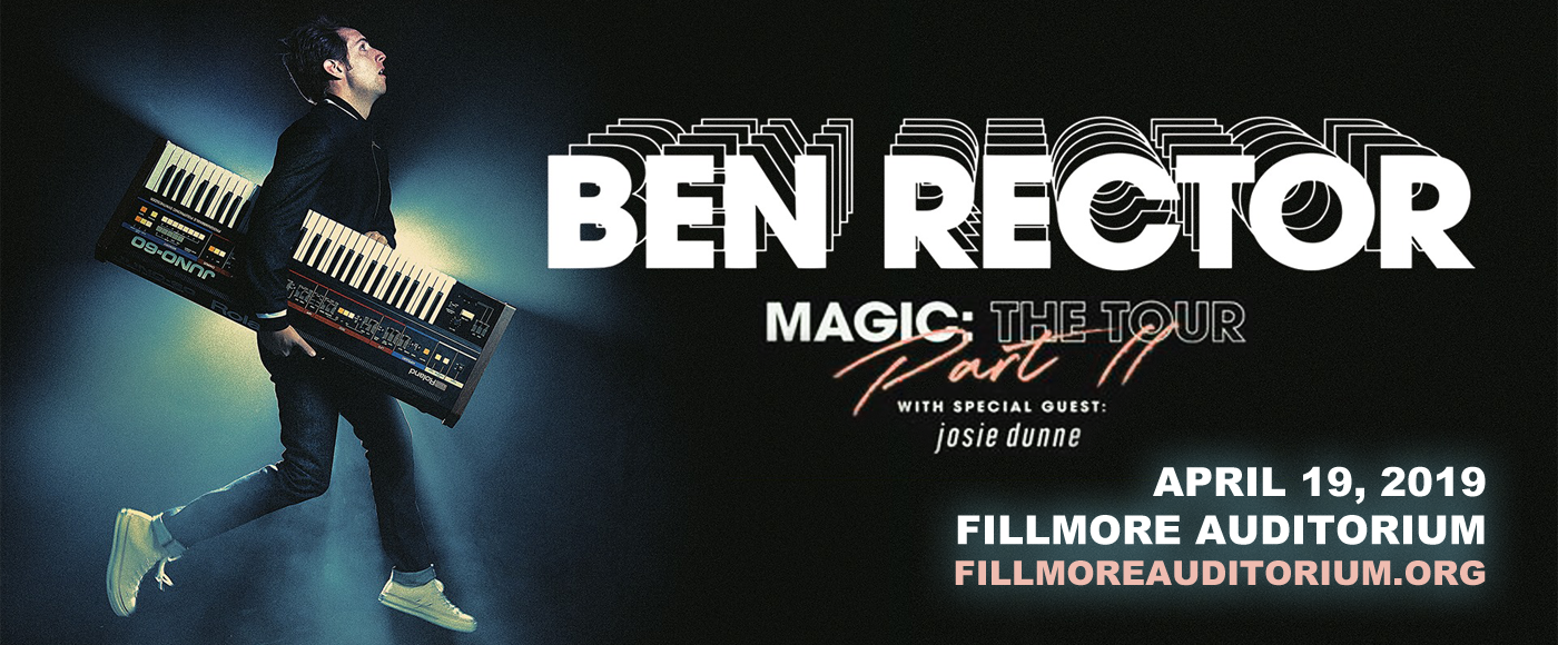 Ben Rector at Fillmore Auditorium tickets Ben Rector at Fillmore Auditorium