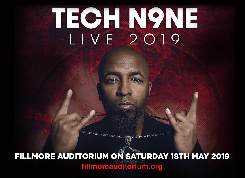 Tech N9ne Tickets 18th May Fillmore Auditorium at Denver, Colorado