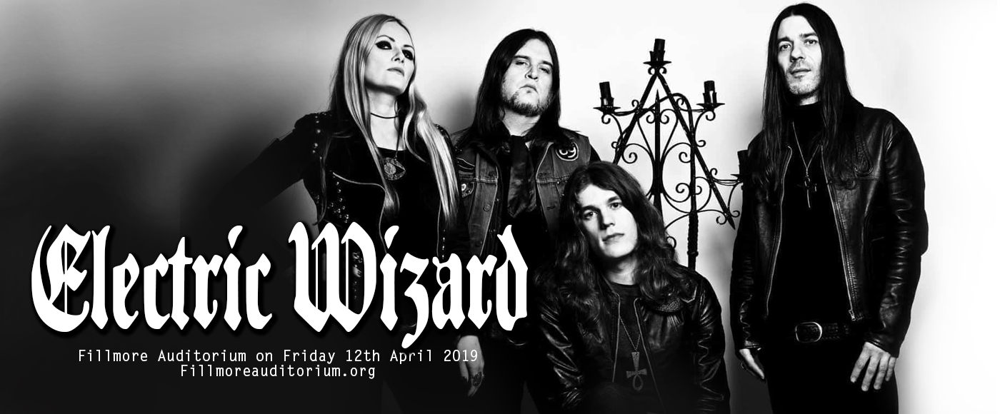 Electric Wizard Tickets 12th April Fillmore Auditorium at Denver