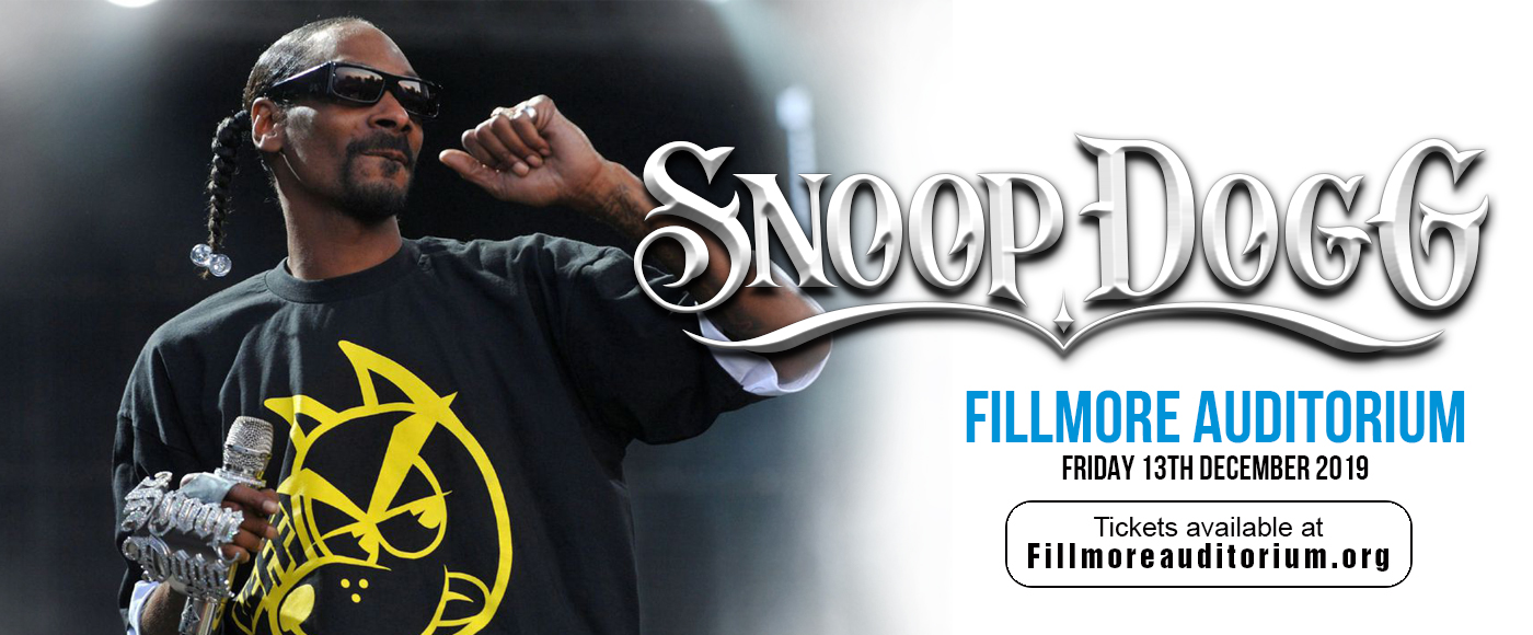 Snoop Dogg at Fillmore Auditorium