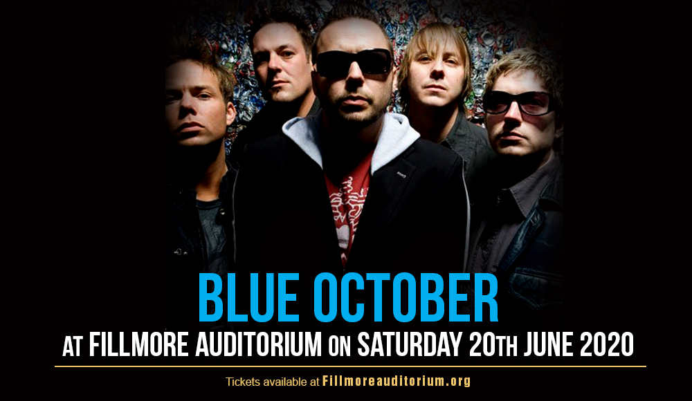 Blue October Tickets 26th September Fillmore Auditorium at Denver
