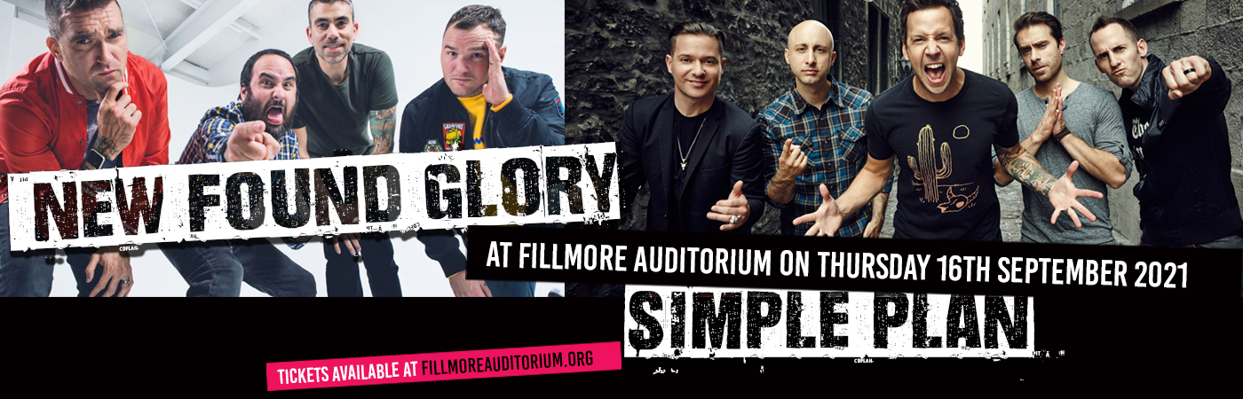 New Found Glory & Simple Plan at Fillmore Auditorium