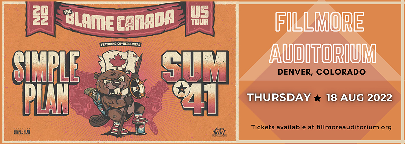 Sum 41 & Simple Plan at Fillmore Auditorium