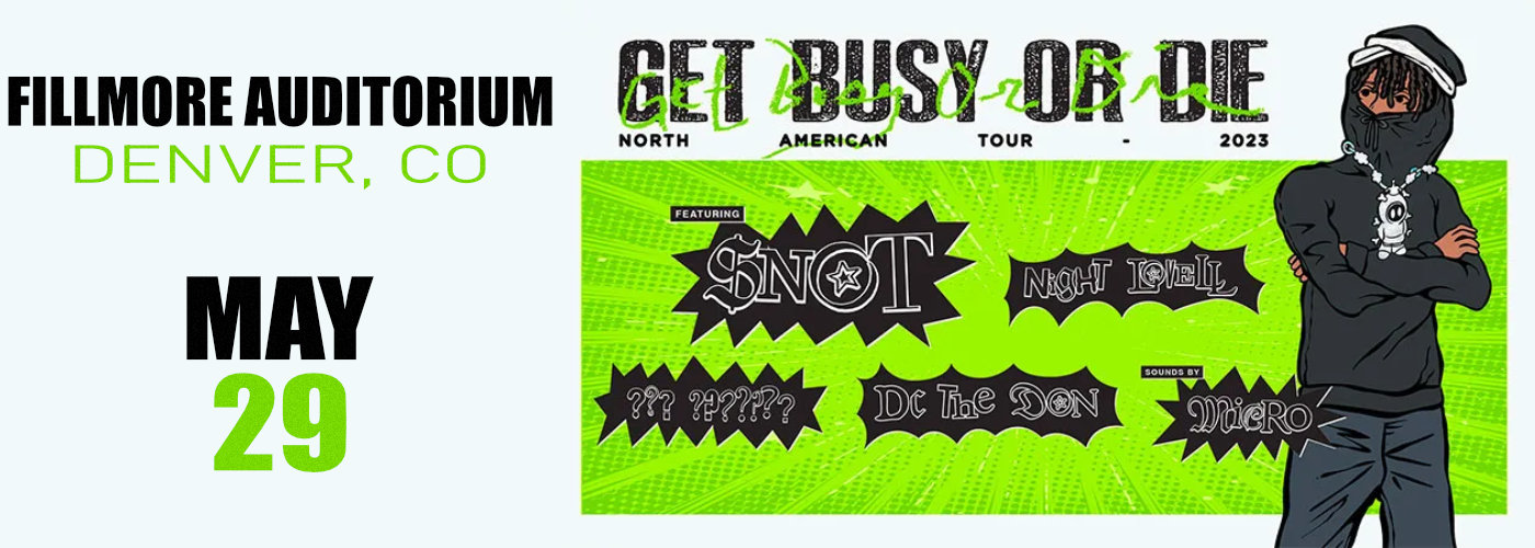 $NOT at Fillmore Auditorium tickets $NOT at Fillmore Auditorium