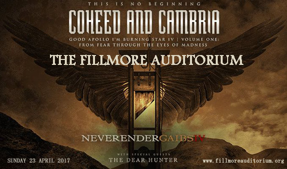 Coheed and Cambria at Fillmore Auditorium