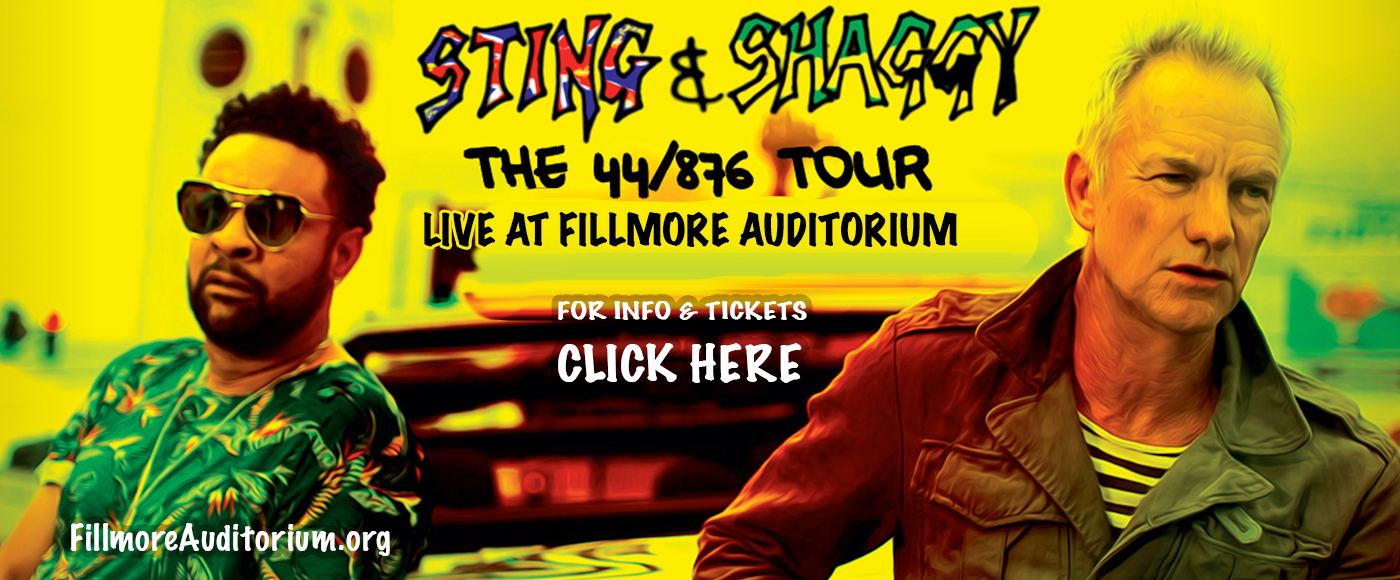 Sting & Shaggy at Fillmore Auditorium