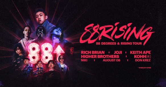 88 Degrees & Rising Tour: Rich Brian, Joji, Keith Ape & Higher Brothers at Fillmore Auditorium