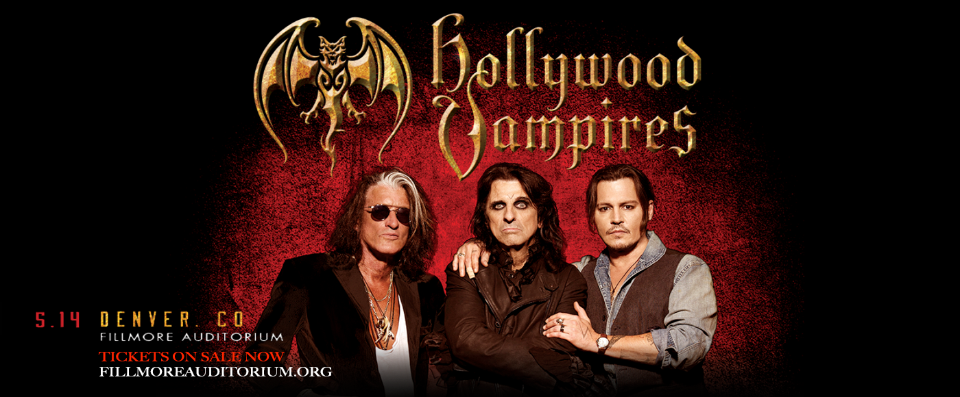 Hollywood Vampires: Alice Cooper, Johnny Depp & Joe Perry at Fillmore Auditorium