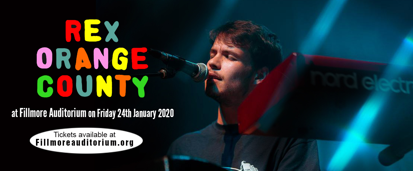 Rex Orange County at Fillmore Auditorium