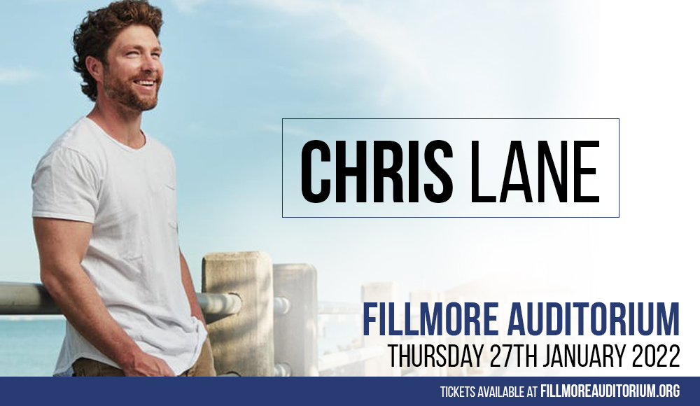 Chris Lane [CANCELLED] at Fillmore Auditorium