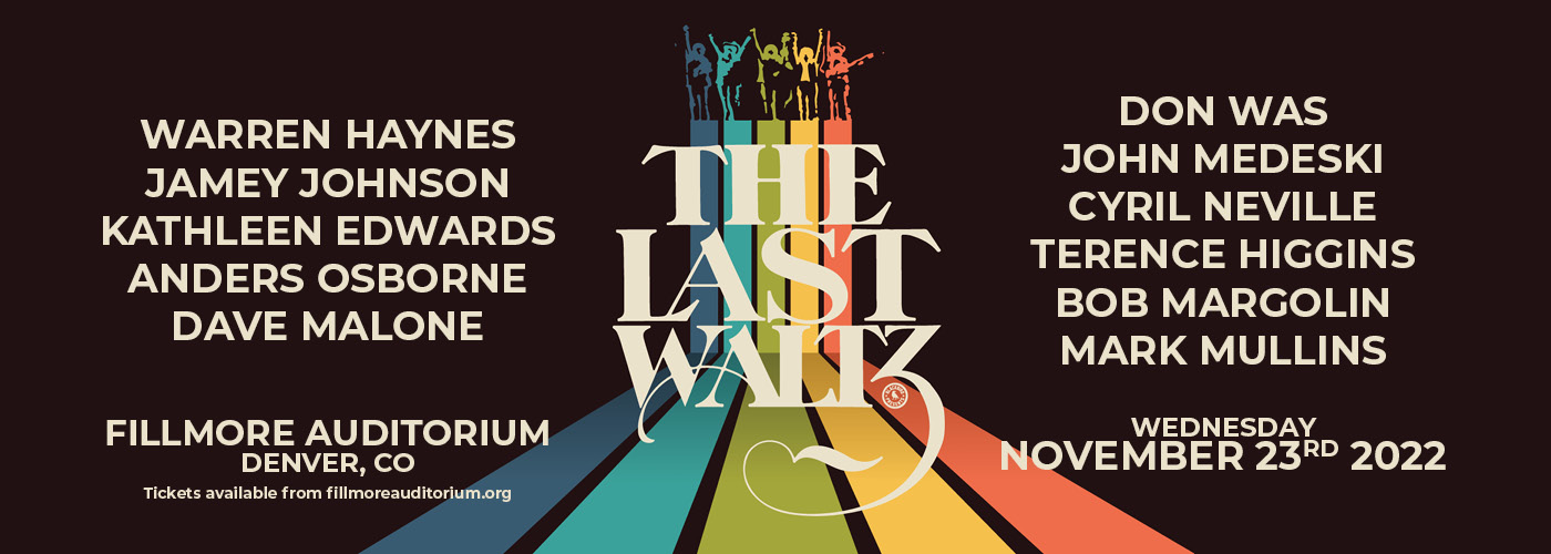 The Last Waltz Tour: Warren Haynes, Jamey Johnson, Kathleen Edwards, Anders Osborne, Dave Malone, and more at Fillmore Auditorium