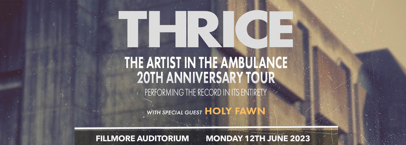 Thrice at Fillmore Auditorium