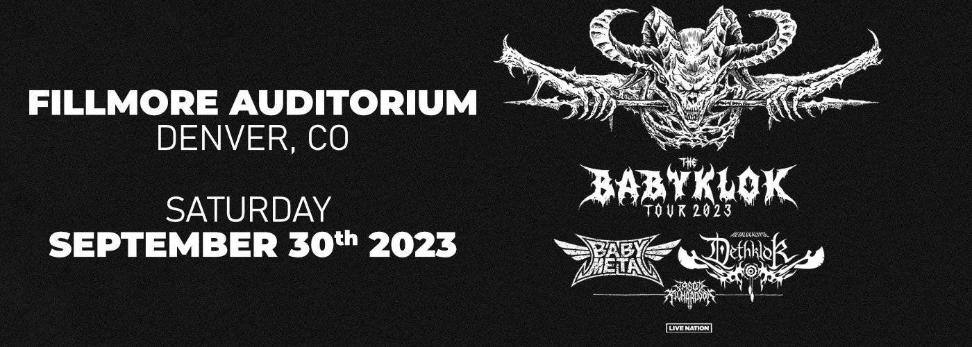 Babymetal & Dethklok at Fillmore Auditorium