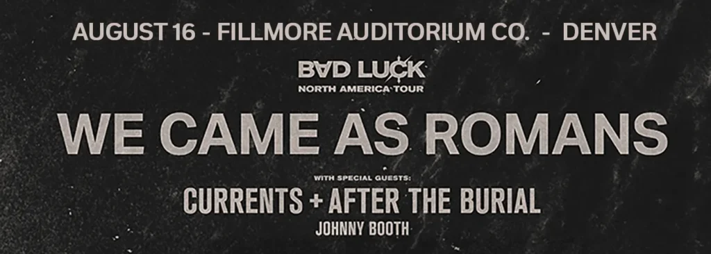 We Came as Romans at Fillmore Auditorium