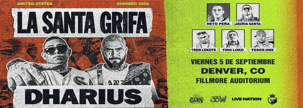 La Santa Grifa & Dharius at Fillmore Auditorium