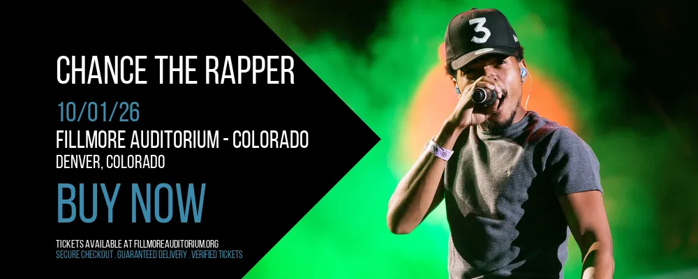 Chance The Rapper at Fillmore Auditorium