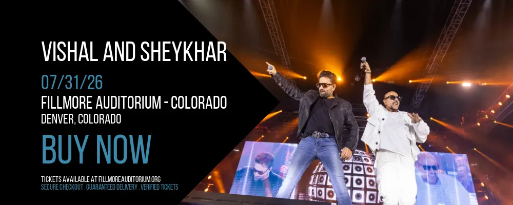 Vishal and Sheykhar at Fillmore Auditorium